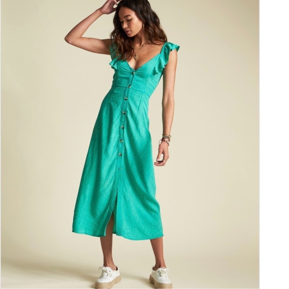 Billabong Sincerely Jules Love Tripper Teal Dress